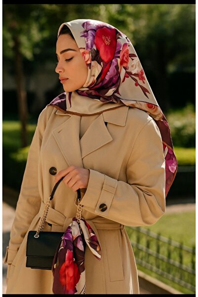 VİZYON %100 İpek Tivil Eşarp