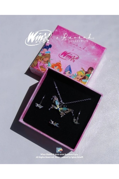 Reorah Collection Winx Club® Bloom Enchantix Fairy Wings Set Gümüş Kaplama