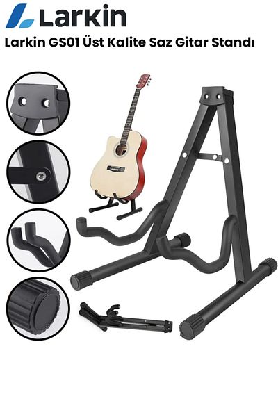 Larkin Gs01 Top Quality Acoustic Classic Electric Guitar Saz Ukulele Stand Footstool Stand