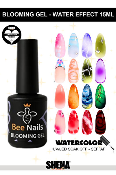 Shena Blooming Jel 15ml - Watercolor Blooming Oje Nail Art Jeli - Sulu Boya E...