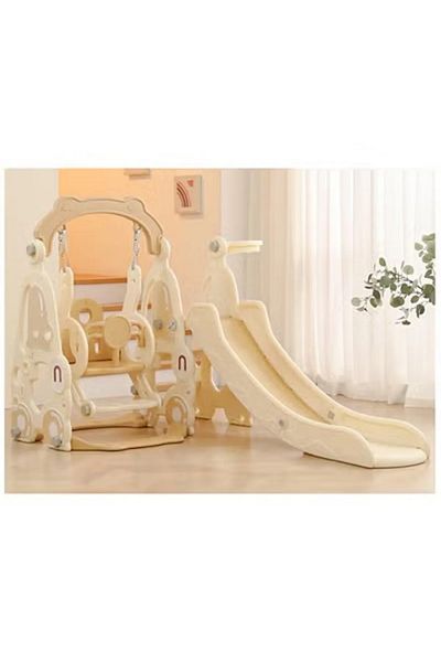 FULLJOY Car-shaped slide with swing and basketball hoop 3*1, 173*120*122 cm UN-JT12