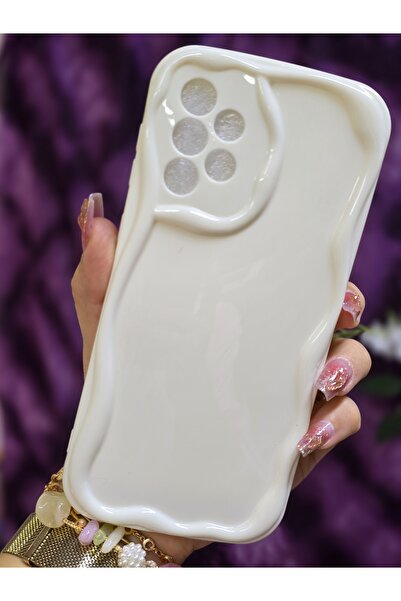 Magic Ring حافظة هاتف بيضاء متوافقة مع هاتف Samsung Galaxy A73 ثلاثية الأبعاد