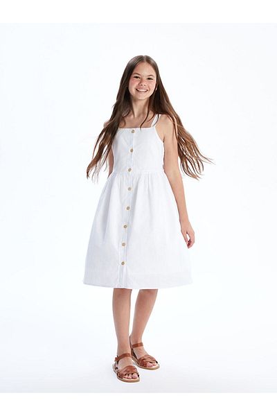 LC Waikiki Square Collar Girl's Dress