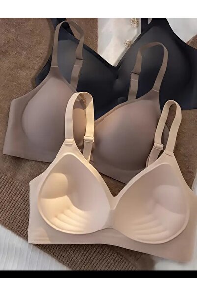 ARONA Women's Seamless Laser Cut Bra No Wire No Trace Extra Padding and Lift Sports Bralette