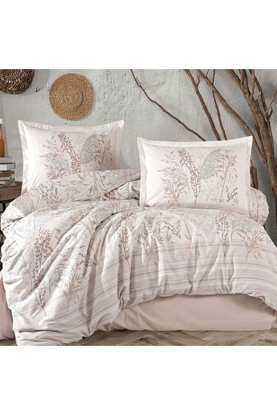 NufJoy 100% COTTON RANFORCE Bed Linen, 4 Pieces, King Size, Bed Sheet 240x260 cm, Premium Quality