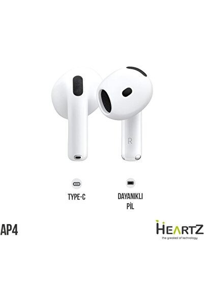 HEARTZ AP4 Bluetooth 5.3 Kulaklık | Gürültü Engelleyici | Dokunmatik Kontrol ...