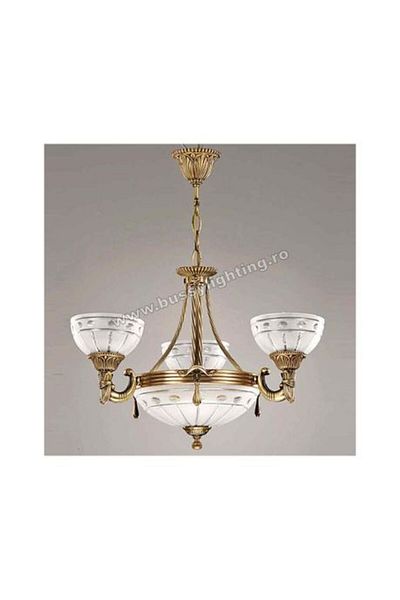 CandelabreClasice Ambiente Chandelier with 3 Arms, Classic Design, Antique Bronze Finish