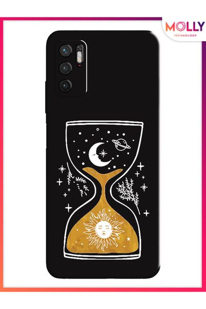 Molly حافظة سيليكون بنمط عداد الكون الأسود لهاتف Xiaomi Redmi Note 10 5G