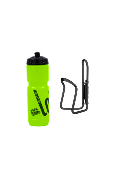 Elite Super Loli 800ml Bisiklet Matara Kafes Seti Neon Yeşil