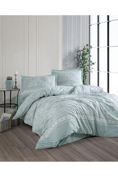 NufJoy 100% COTTON RANFORCE Bed Linen, 4 Pieces, King Size, Bed Sheet 240x260 cm, Premium Quality