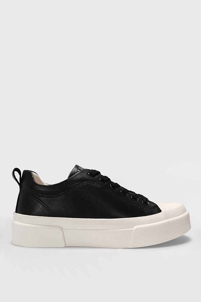 Lufian Women's Sneaker Shoes Black 100% Genuine Leather