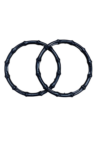 EleganTShoP Mâner acrilic pentru geantă cu aspect de bambus 14 cm T2M