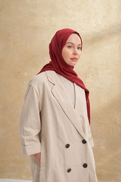 ARMANDA Burgundy Felore Pattern Shawl 3356