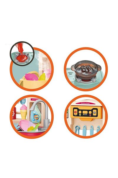 rexa Boiling Water Spray Tableware Pretend Play Cooking Talented Chef Kitchen Set