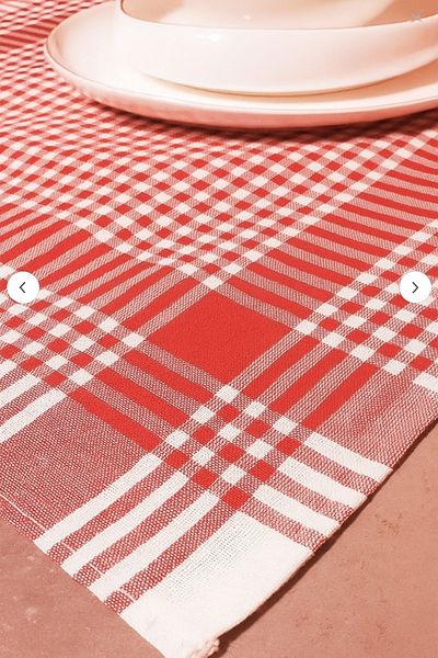 cs ilkim Set of 10 Gingham Kitchen Hand Towels and Tea Towels 50x70 Cm
