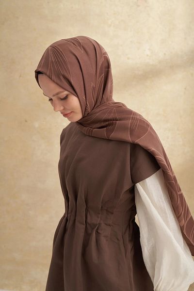 ARMANDA Bitter Brown Felore Pattern Shawl 3356