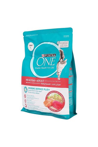 Purina One Purina One Dry Cat Food Salmon & Tuna for Healthy Adults 380g