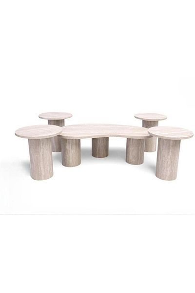 DEC15 Service table set with a streamlined design and harmonious colors