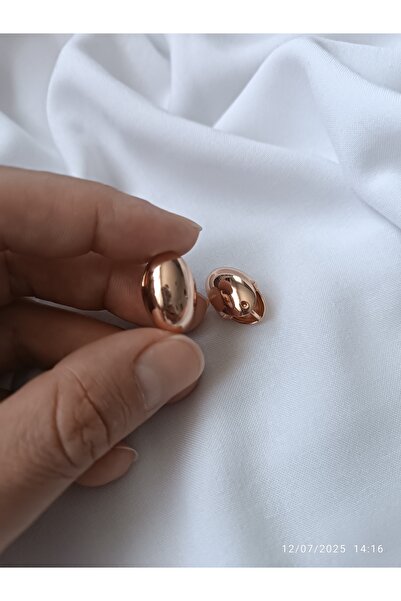 ARİ TAKI Peanut Model Steel Earrings Rose