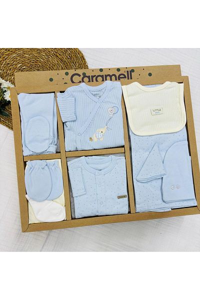 Caramell Barbosa Soft Color Little One 10-Piece Baby Boy Hospital Release Set (56-62 cm) Zu1585 New Season