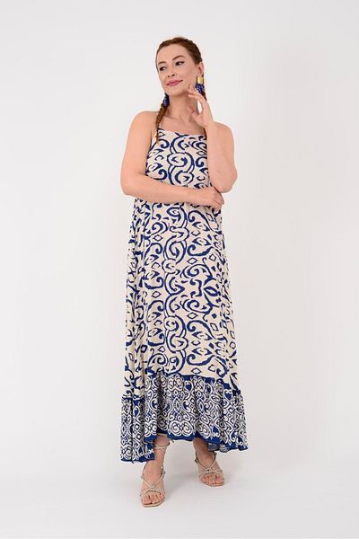 Hazinedan Women's Authentic Pattern Regina Volan Strap Dress