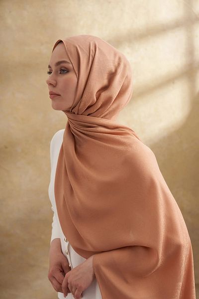 ARMANDA Camel Hair Lyocell Nomade Pattern Shawl 3354