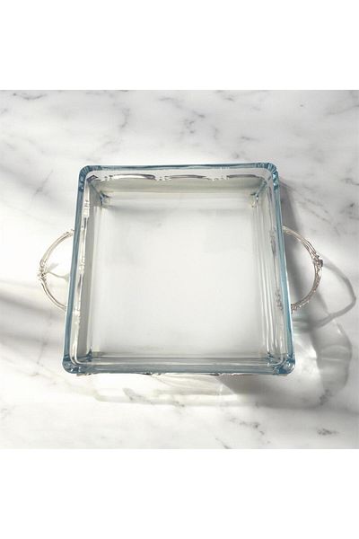 partridge store Square Presentation Stand with Plated Legs 23cm
