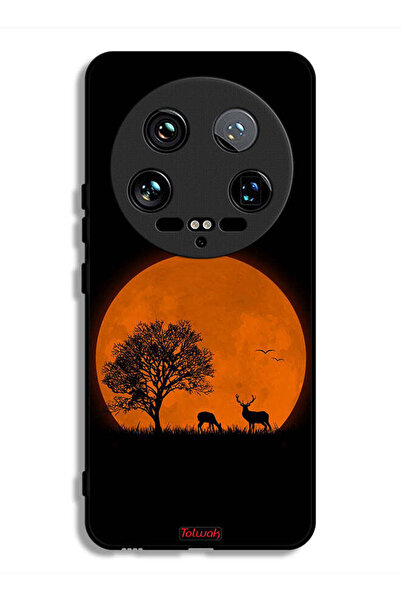 Tolwak Xiaomi 14 Ultra Protective Case Cover Evening Moon Art