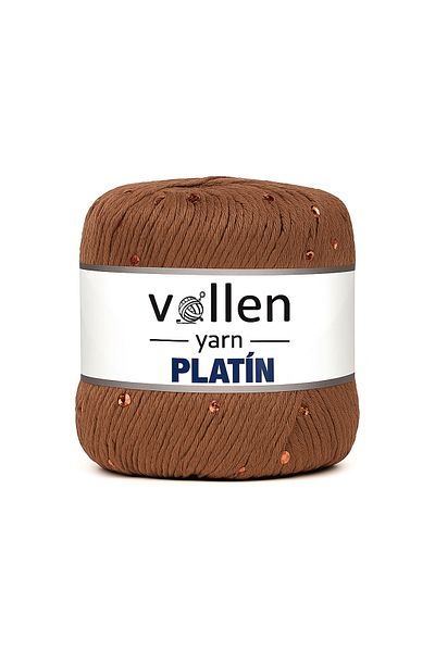 vollen yarn Πλατινένιο νήμα πλεξίματος με παγιέτες, μαλλί με γυαλιστερό γκλίτερ και συμβατό με καρφίτσα