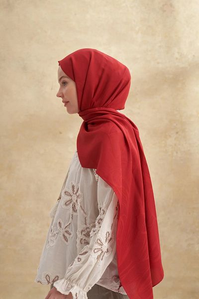 ARMANDA Red Felore Pattern Shawl 3356