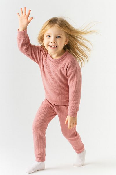 MAXI DRY Cotton Seasonal Long Sleeve Girls' Bottom Top Set