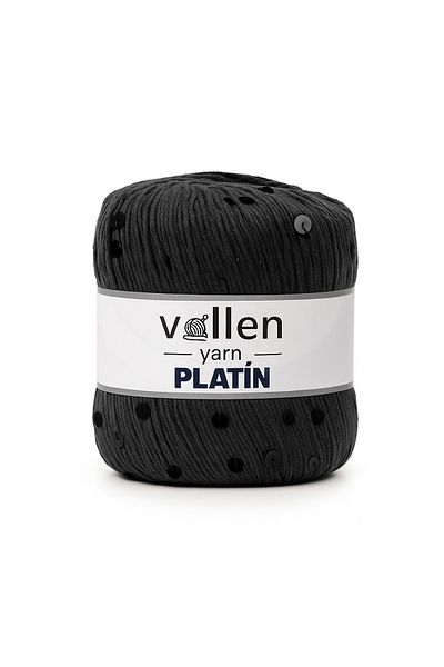 vollen yarn Platinum Sequin Knitting Yarn, Shiny Lurex Crochet and Skewer Compatible Wool