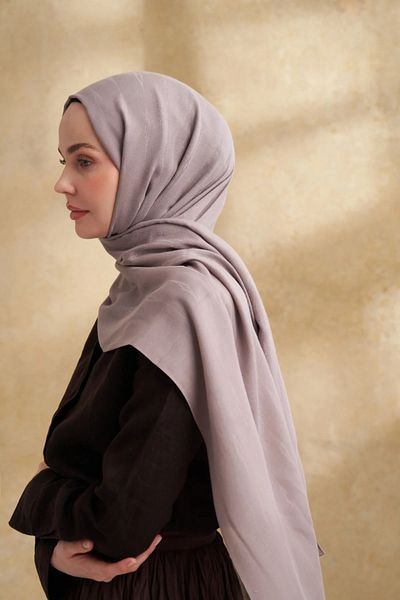 ARMANDA Mink Cotton Modal Aden Pattern Shawl 3355