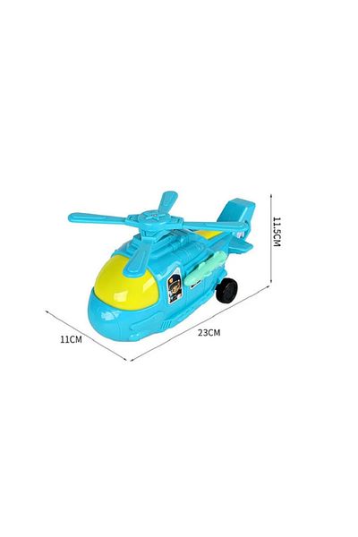 rexa Kids' Green Rescue Helicopter Toy with Wheels - Durable Pretend Play Aircraft