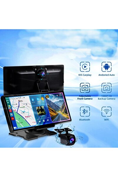 newnet Android Auto Monitör 1080p Tüm Araçlara Uyumlu 10.26 İnç Ekran Yansıtm...