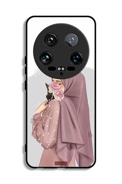 Tolwak غطاء حماية فائق لهاتف شاومي 14 بتصميم فتاة تحمل ورودًا