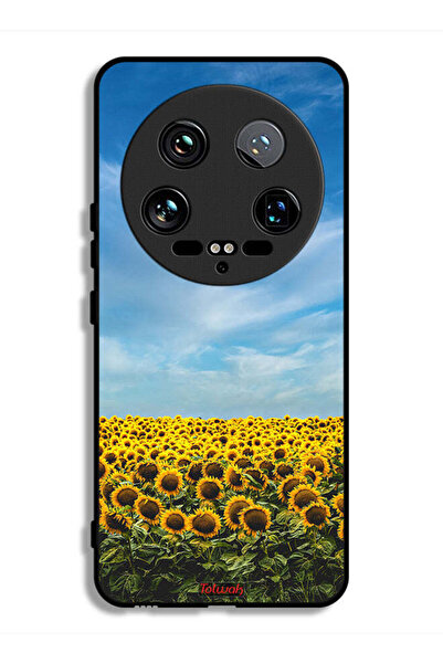 Tolwak غطاء حماية فائق لهاتف شاومي 14 بطبعة عباد الشمس تحت السماء