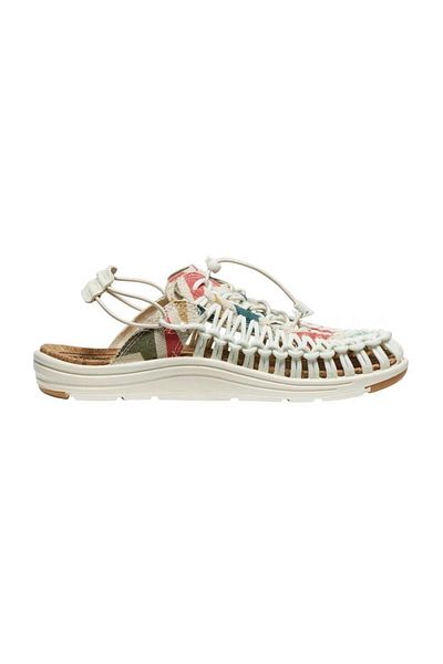 Keen Uneek Ii Convertible Canvas X Women's Sandals - Ecru / Multi