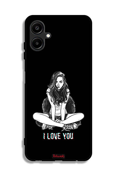Tolwak غطاء حماية لهاتف سامسونج جالاكسي M06 5G برسومات "أحبك"