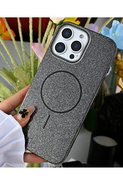 Go Aksesuar Iphone 14 Promax Uyumlu Glitter Magsafe Özellikli Şeffaf Baskılı ...