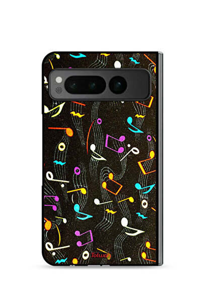 Tolwak غطاء حماية لجهاز Google Pixel Fold 5G بنمط قماش موسيقي