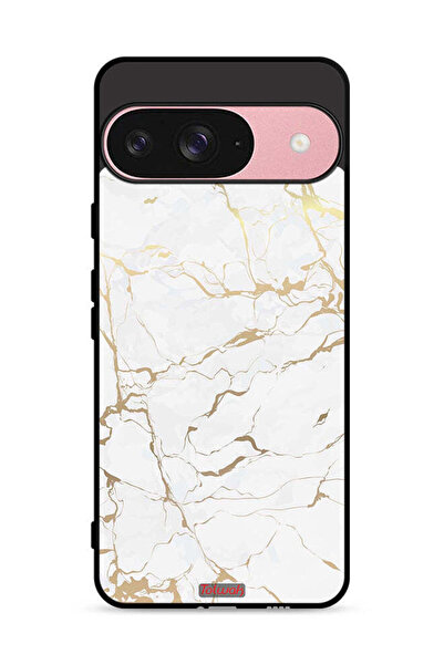 Tolwak غطاء حماية لجهاز Google Pixel 9 بنمط رخامي