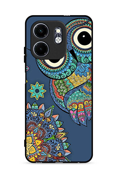 Tolwak غطاء حماية لهاتف إنفينيكس سمارت 9 4G بطبعة بومة زهرية