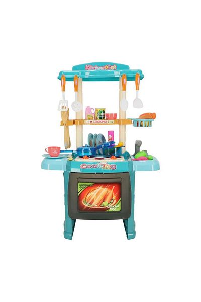 rexa Kitchen for kids with lights blue