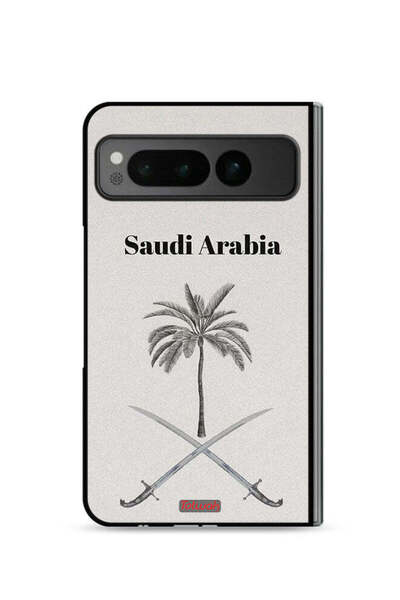 Tolwak غطاء حماية لهاتف جوجل بيكسل فولد 5G، لوحة فنية لشعار المملكة العربية ا...