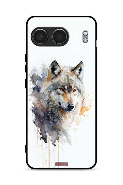 Tolwak غطاء حماية لهاتف OnePlus Nord 4 5G بتصميم فن تجريدي للذئب