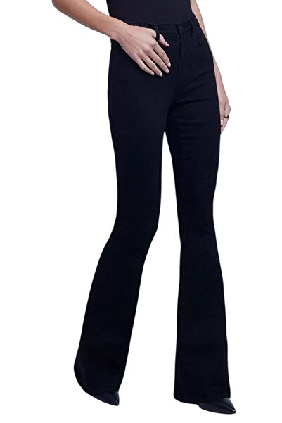 byhaziran butik Miss Dior Чорні нелиняючі джинси з високою талією та широкими...