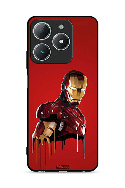 Tolwak غطاء حماية لهاتف Realme C63 4G برسومات الرجل الحديدي