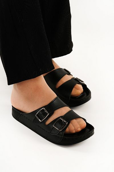 Babetty Women's Flat Heel Orthopedic Daily Slippers Comfortable Lightweight Stylish Massage Inside Young Mother Slippers