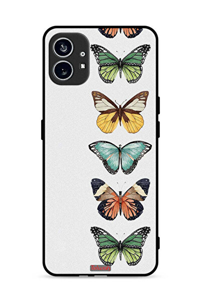 Tolwak غطاء حماية لهاتف Nothing Phone (1) 5G برسومات أربع فراشات